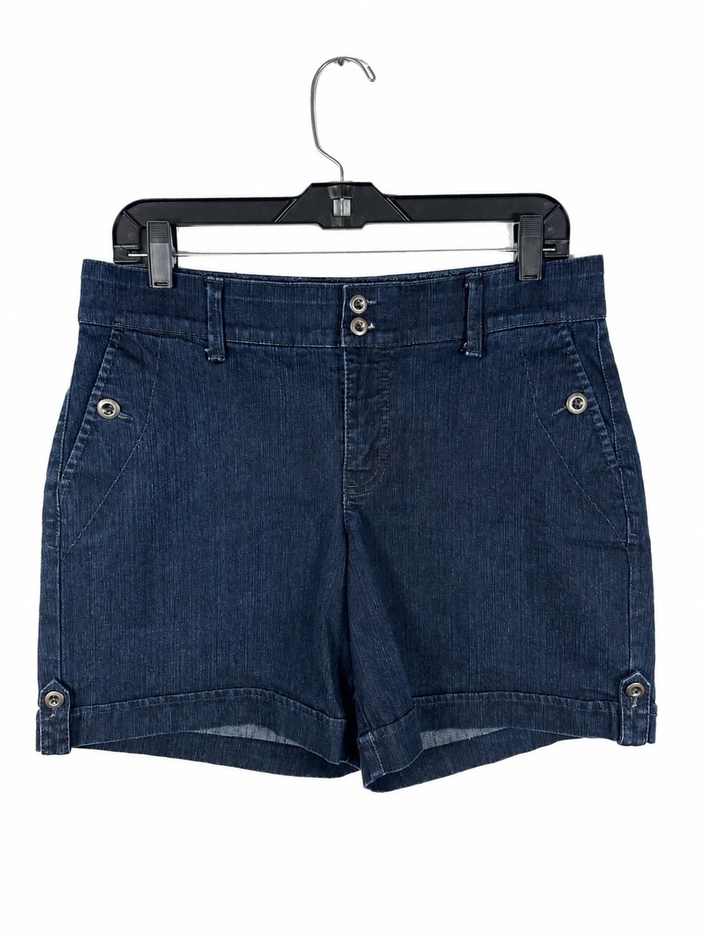 Gloria Vanderbilt Women's High Rise Denim Shorts Jorts Size 8 Casual Outdoor